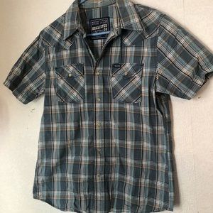 Hollister Mens Western Style Button Down Shirt